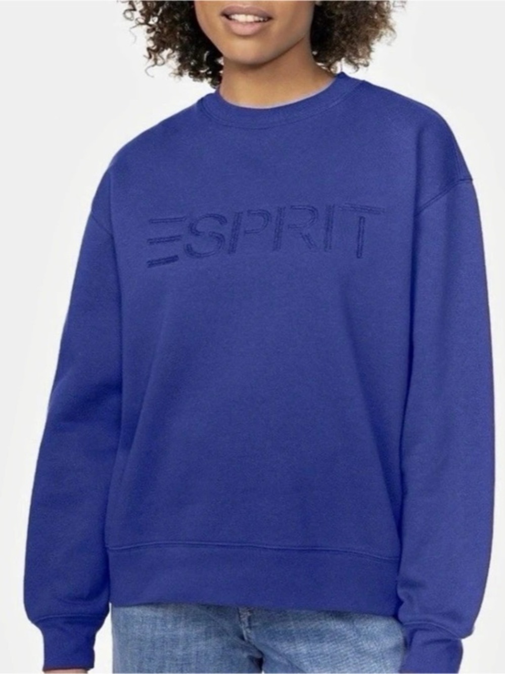 Esprit Crewneck Sweatshirt in Blue Size XL NWT